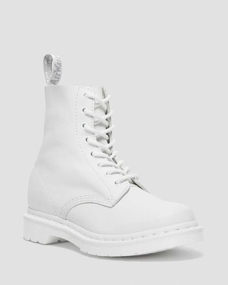 Dr. Martens 1460 Pascal Mono Naisten Nauhalliset Nilkkurit - Valkoinen Nilkkurit [092-FDCWSY]